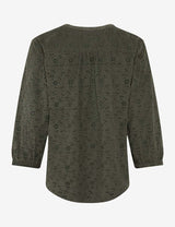 Velia Khaki Corduroy Blouse | Brax