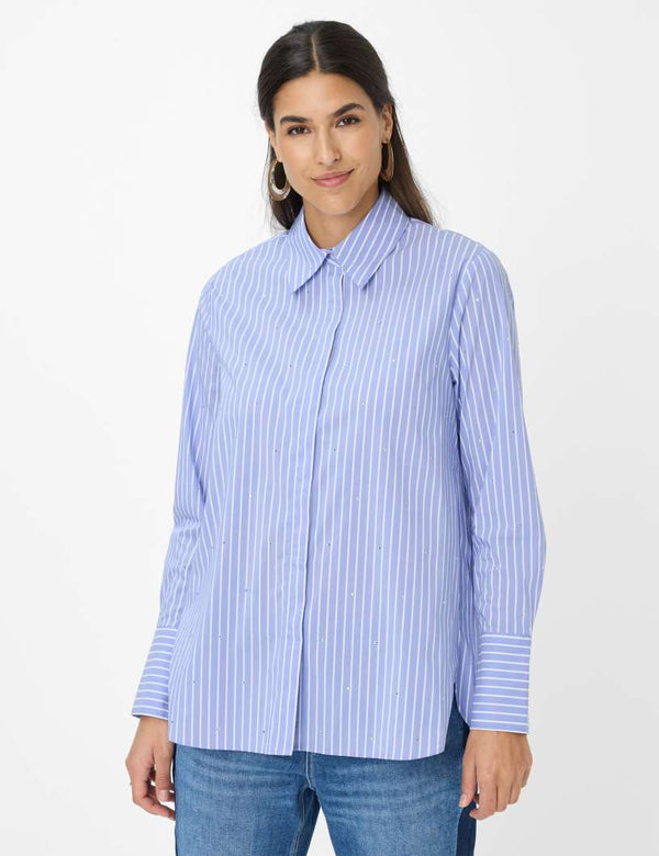 Viki Sparkle Blue Striped Shirt | Brax