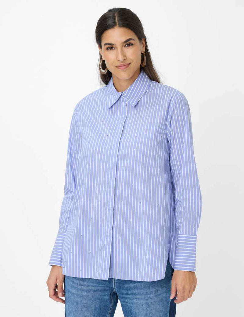 Viki Sparkle Blue Striped Shirt | Brax