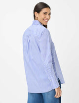 Viki Sparkle Blue Striped Shirt | Brax