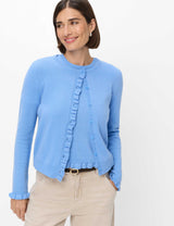 Ann Blue Ruffle Cardigan | Brax