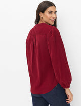 Violet Corduory Shirt in Wine Red | Brax