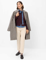 Ann Blackberry Ruffle Cardigan | Brax