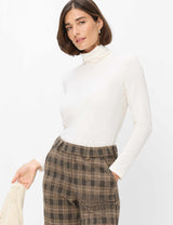 Carina L Ecru High Neck Top | Brax