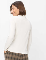 Carina L Ecru High Neck Top | Brax