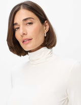 Carina L Ecru High Neck Top | Brax