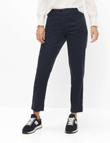 Mara S Navy Corduroy Trousers | Brax