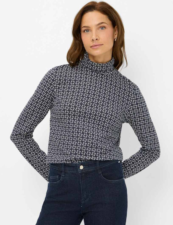 Carina L Patterned High Neck Top | Brax