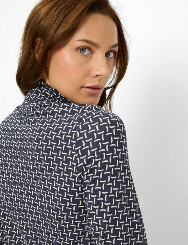 Carina L Patterned High Neck Top | Brax