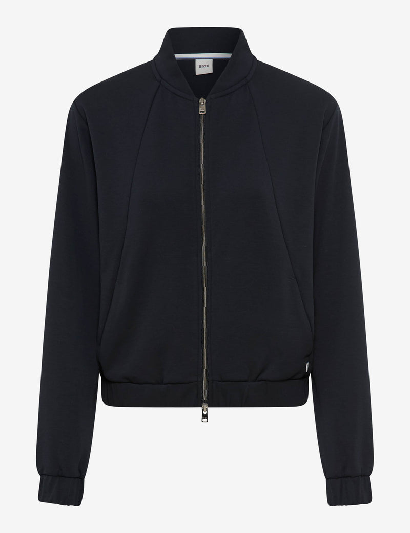 Becky L Navy Zip-Up Jacket | Brax