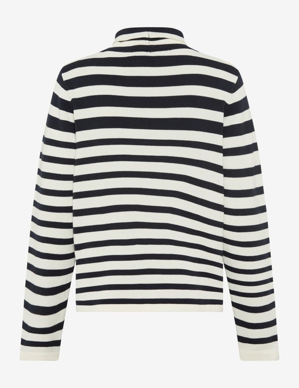 Lesley Striped High Neck Jumper | Brax