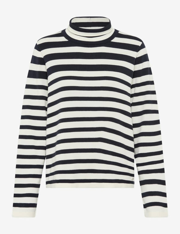 Lesley Striped High Neck Jumper | Brax