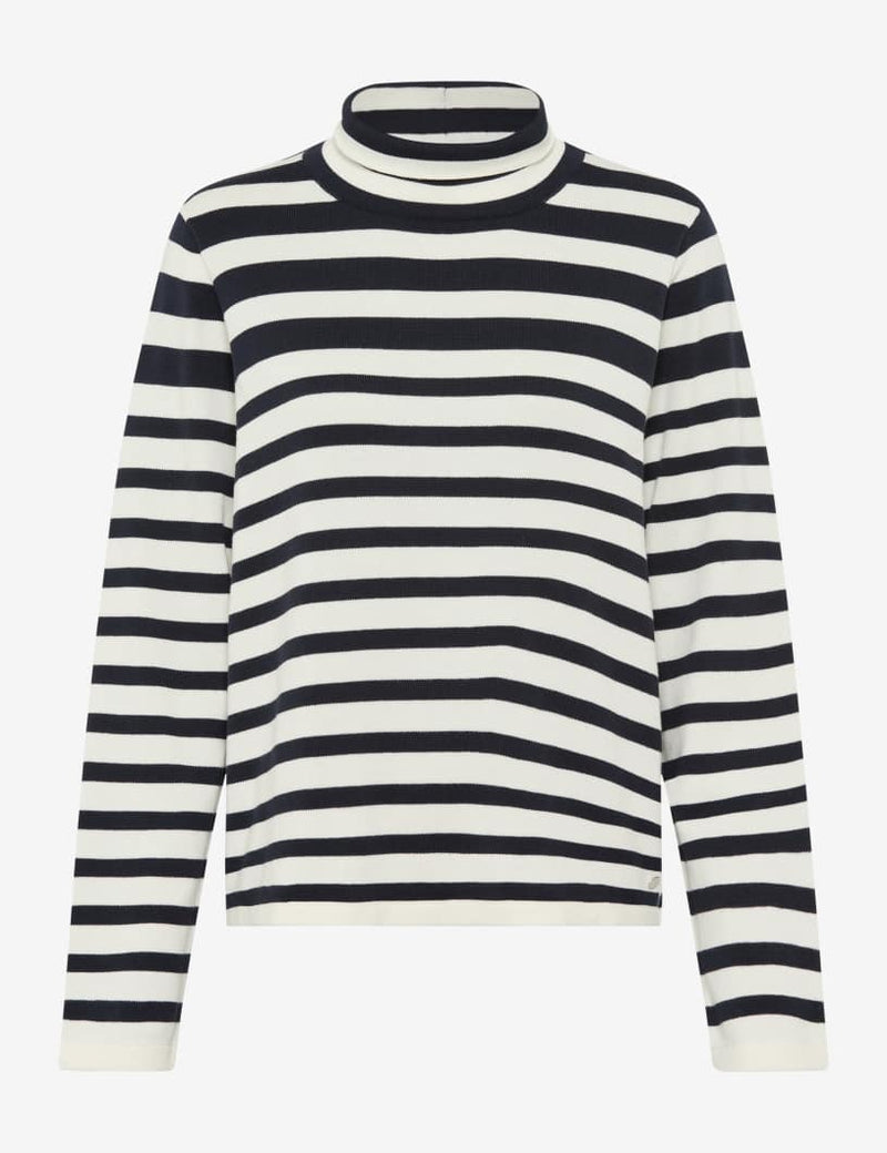 Lesley Striped High Neck Jumper | Brax