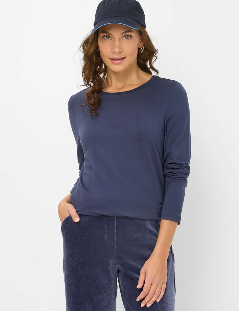 Carina L Midnight Blue Top | Brax