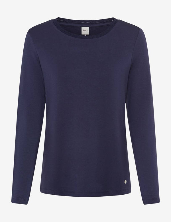 Carina L Midnight Blue Top | Brax