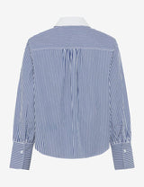 Vica Glam Sparkle Blue Striped Shirt | Brax