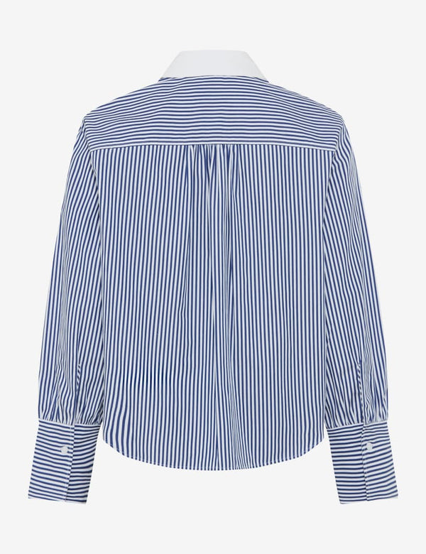 Vica Glam Sparkle Blue Striped Shirt | Brax