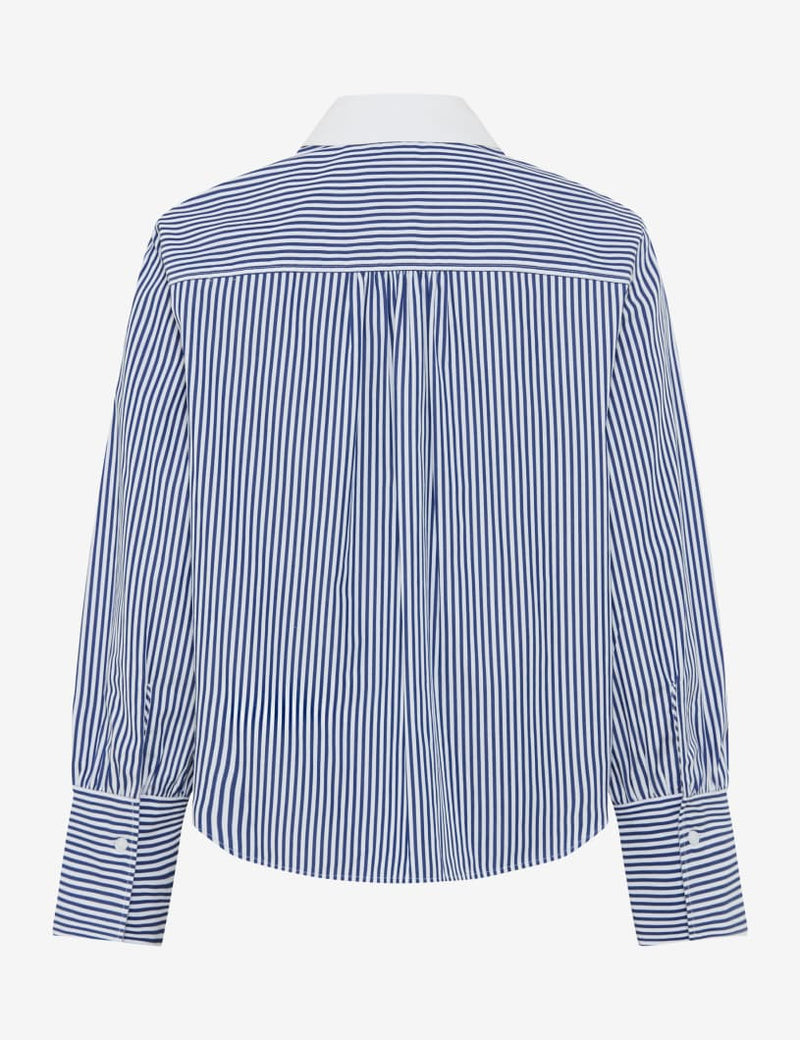 Vica Glam Sparkle Blue Striped Shirt | Brax