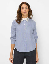 Vica Glam Sparkle Blue Striped Shirt | Brax