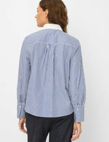 Vica Glam Sparkle Blue Striped Shirt | Brax