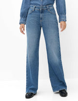 Maine Wide Leg Jeans in Regular Blue Denim  | Brax