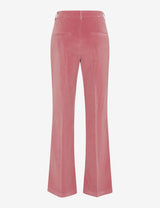 Maine Pink Velvet Wide Leg Trousers | Brax