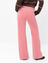 Maine Pink Velvet Wide Leg Trousers | Brax
