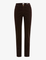 Mary Dark Brown Corduroy Trousers | Brax