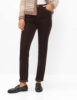 Mary Dark Brown Corduroy Trousers | Brax