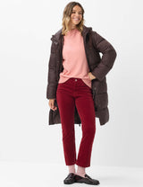 May Velvet Trouser in Red | Brax