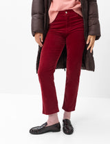 May Velvet Trouser in Red | Brax