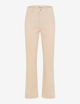 May Cropped Ecru Corduroy Trouser | Brax