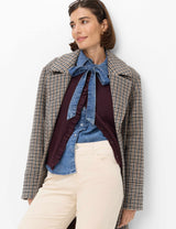 May Cropped Ecru Corduroy Trouser | Brax