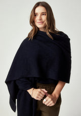 Kapua Cashmere Wrap in Navy | Untouched World