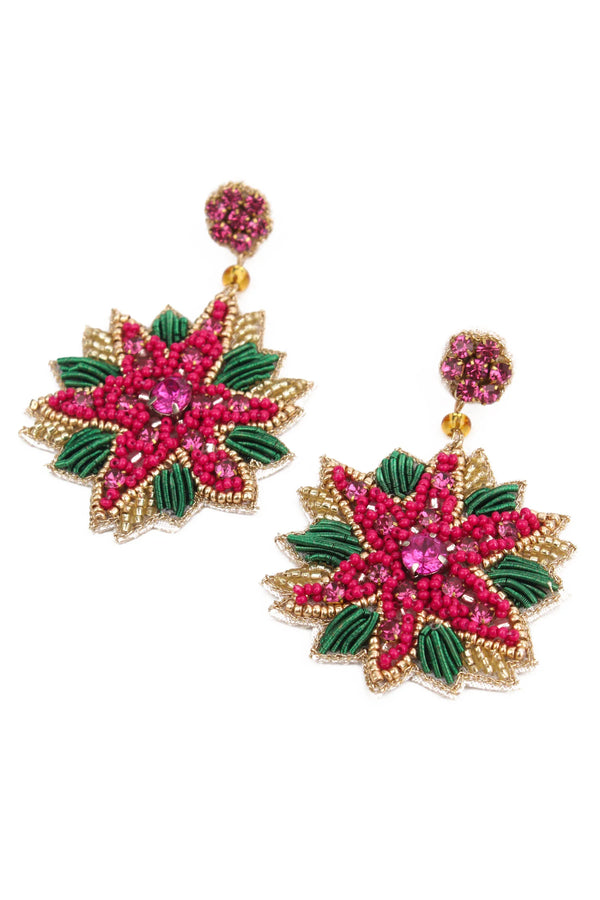 Christmas Flower Earrings | My Doris