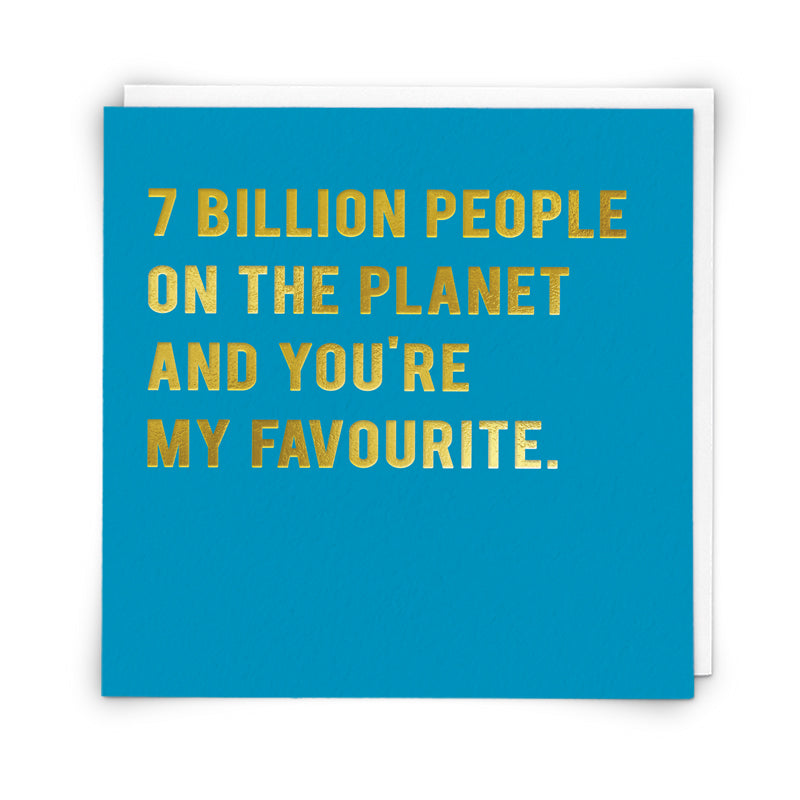 7 Billion... Card | Redback