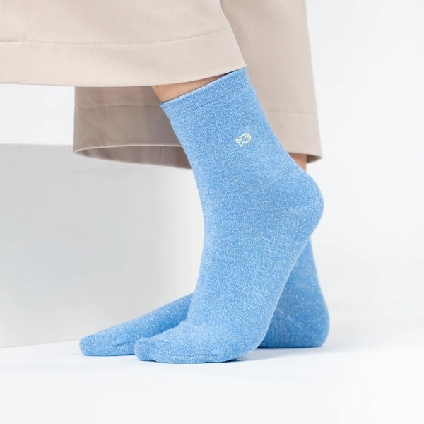Blue Glitter Socks | BillyBelt