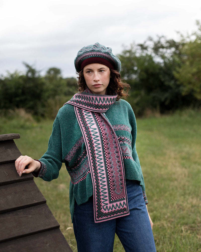 Blockley Scarf in Heather | Cotswold Knit