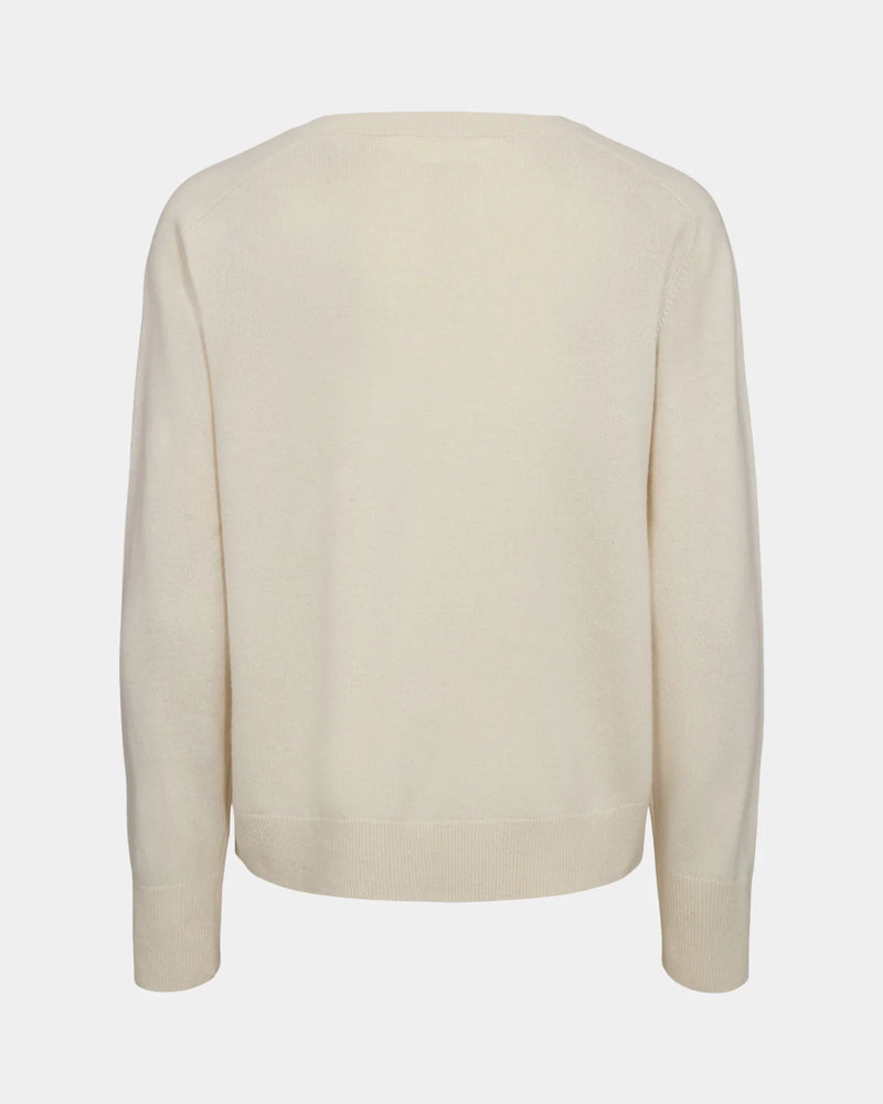 Delia Round Neck Jumper in Off White | Sofie Schnoor