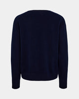 Delia Round Neck Jumper in Navy | Sofie Schnoor