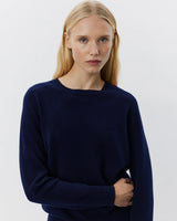 Delia Round Neck Jumper in Navy | Sofie Schnoor