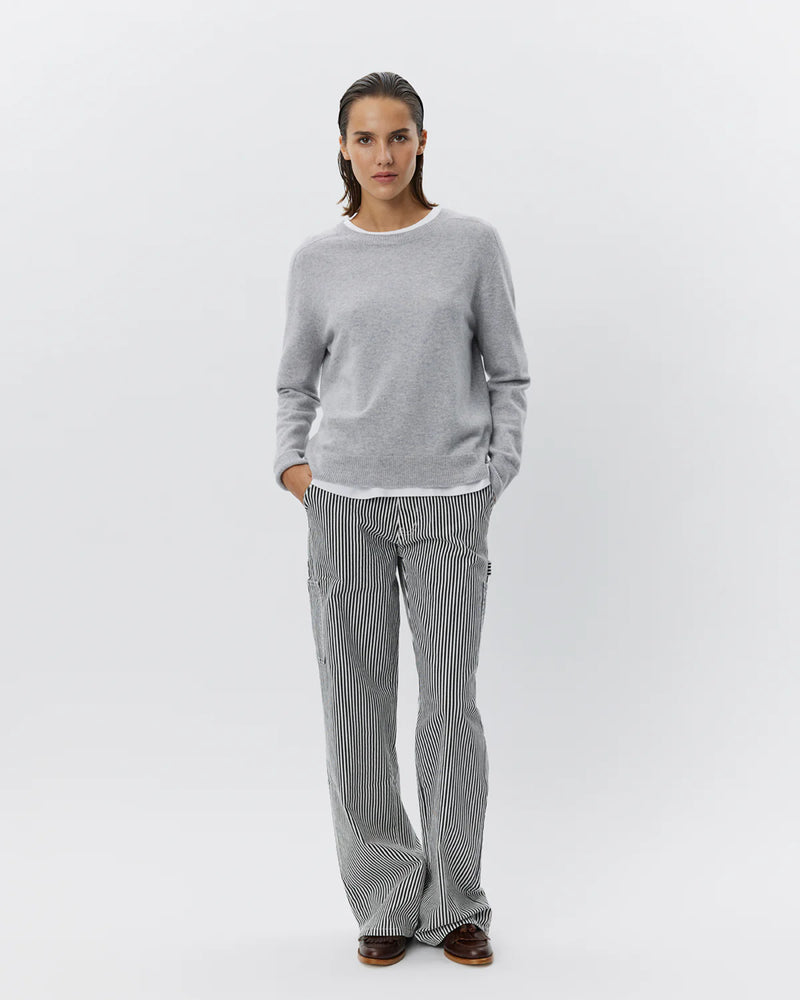 Delia Round Neck Jumper in Grey | Sofie Schnoor