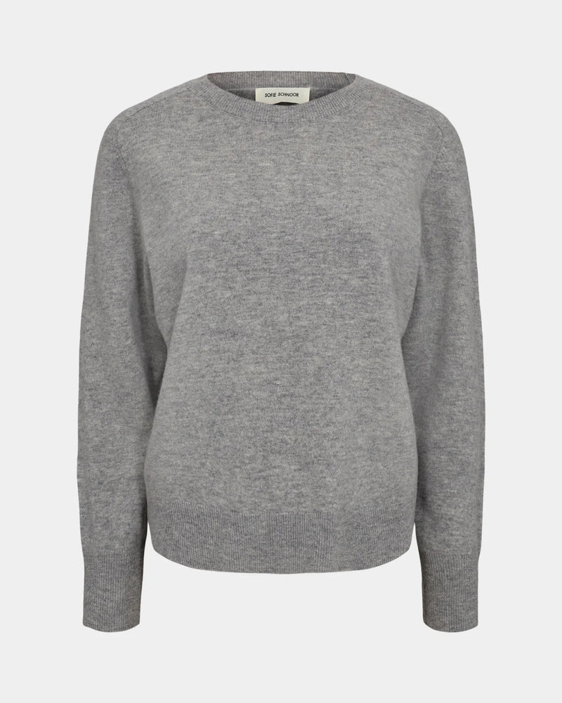 Delia Round Neck Jumper in Grey | Sofie Schnoor