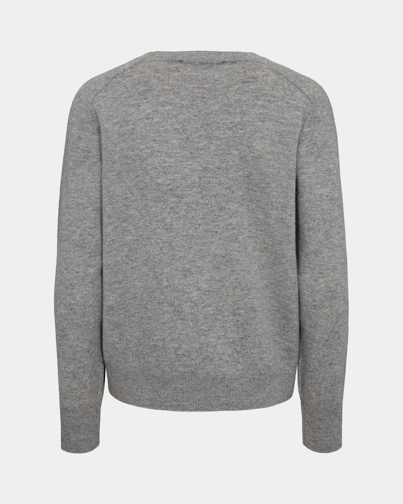 Delia Round Neck Jumper in Grey | Sofie Schnoor