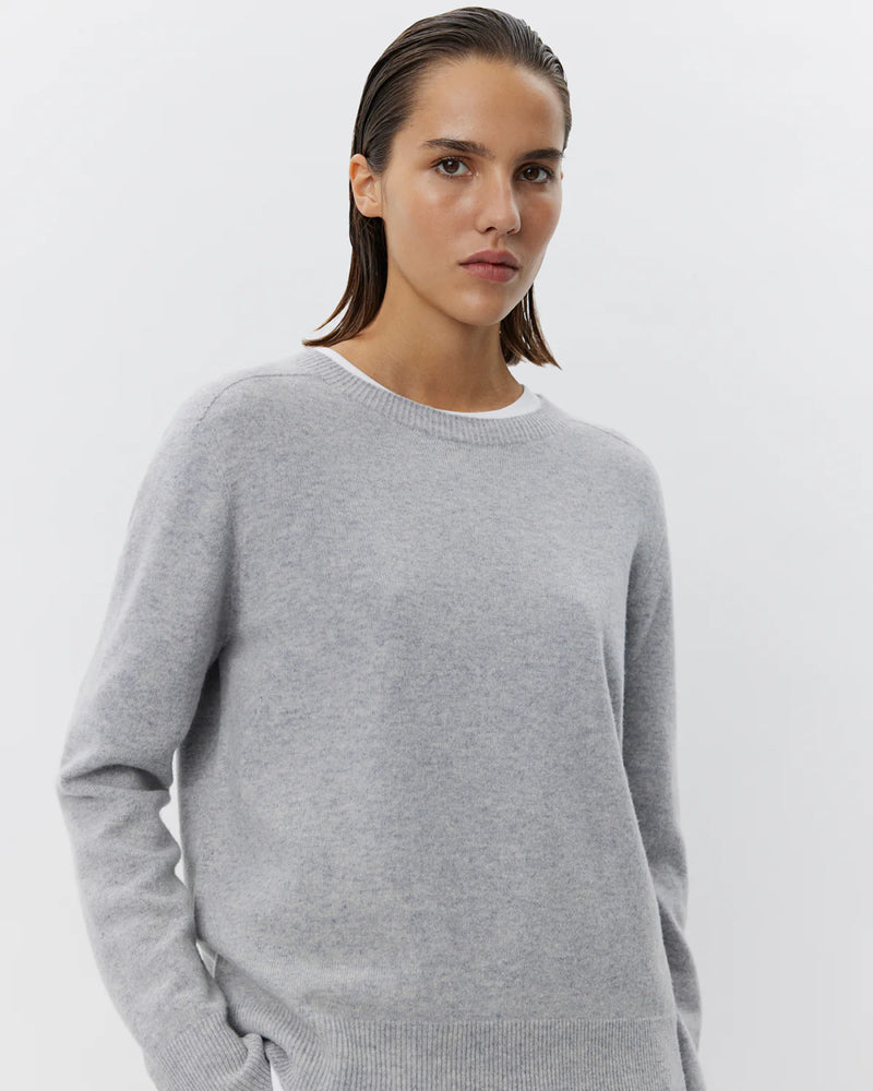 Delia Round Neck Jumper in Grey | Sofie Schnoor