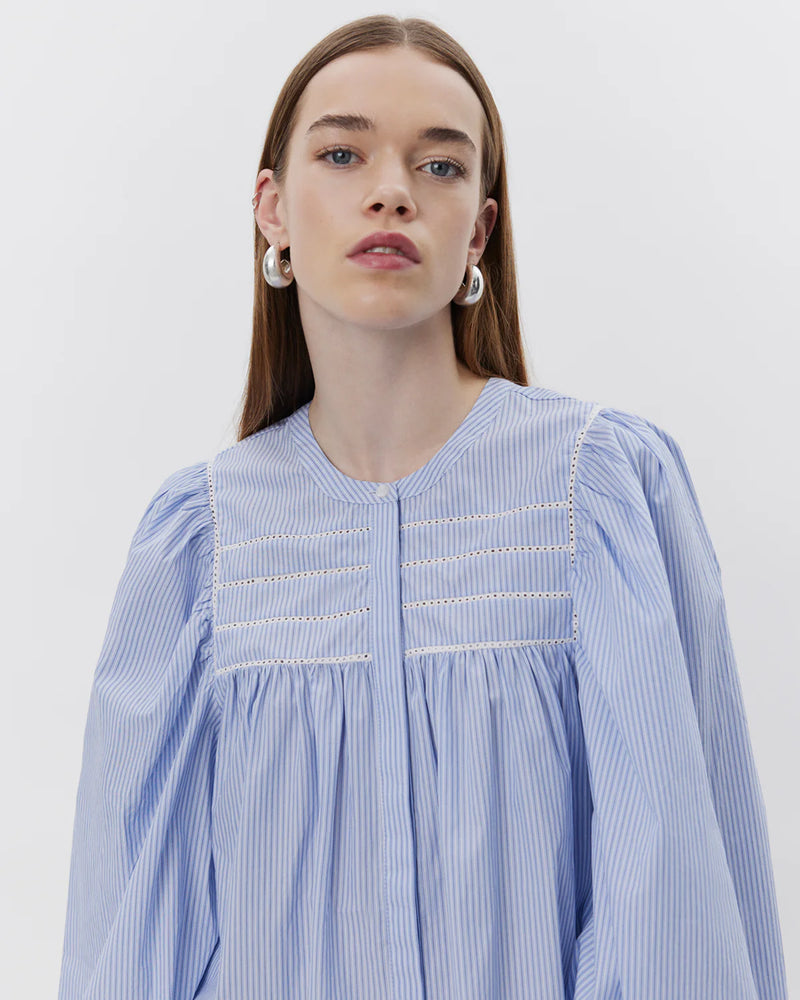 Delila Blue Striped Shirt | Sofie Schnoor