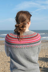 Flannel Grey Fairisle Jumper | Quinton + Chadwick