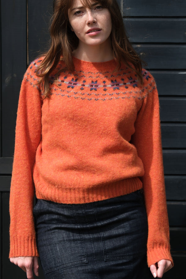 Shaggy Yoke Satsuma Fairisle Jumper | Quinton + Chadwick