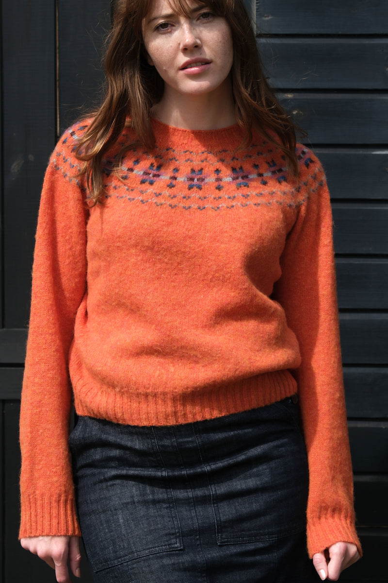 Shaggy Yoke Satsuma Fairisle Jumper | Quinton + Chadwick