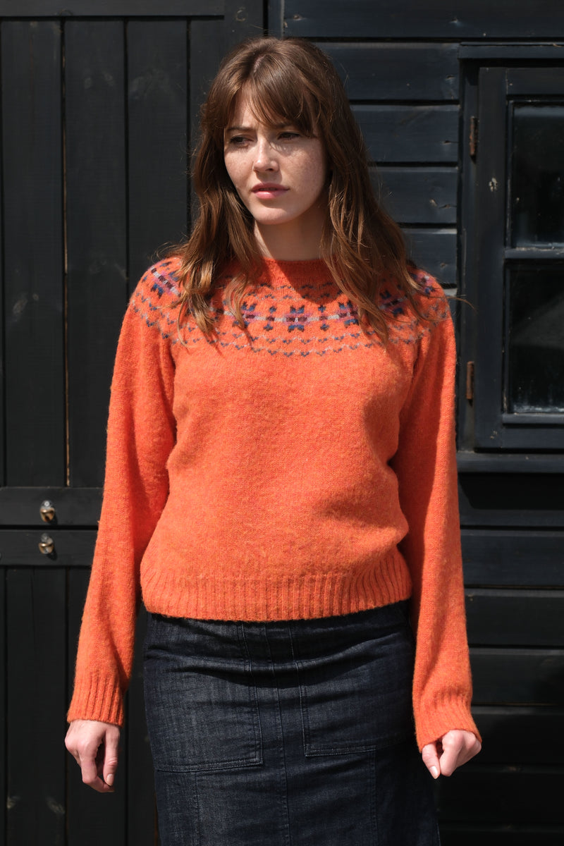 Shaggy Yoke Satsuma Fairisle Jumper | Quinton + Chadwick